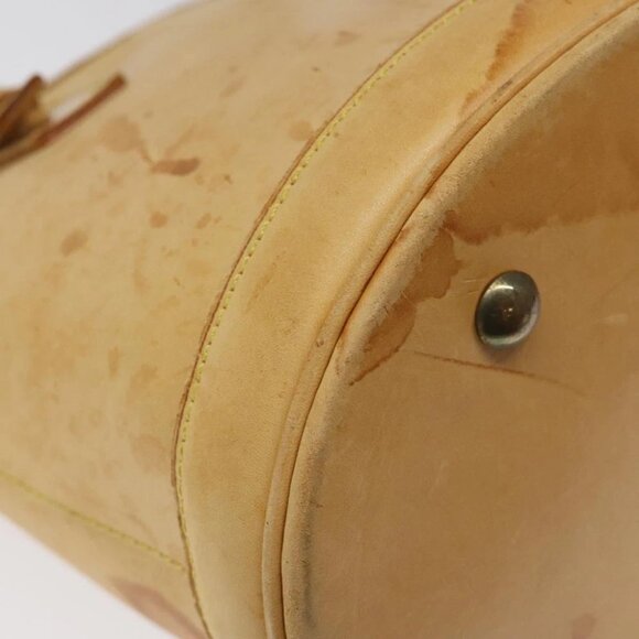 LOUIS VUITTON Nomad leather Bucket PM Shoulder Bag Beige M85001 LV Auth 118104 - Picture 11 of 16